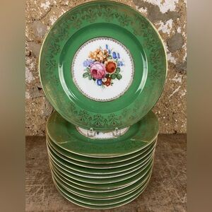 6/ Thomas Bavaria porcelain plates 10 3/4"d